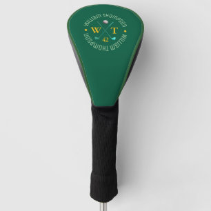 Create Modern Monogram for a Golf-Player Golf Head Cover