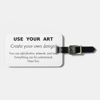 Create my own luggage tags using art or photos