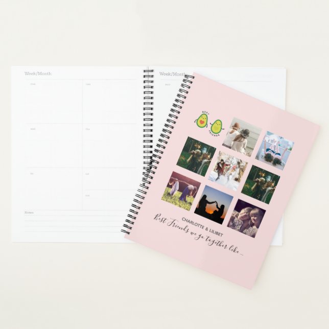 Create Own BFF Photo Collage gifts - Vegan Avocado Planner (Display)