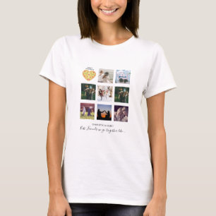 Create Own BFF Photo Collage Pizza Gift T-Shirt