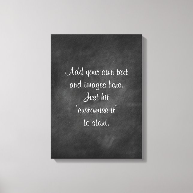 Create own chalkboard wall art - menu,sign,proverb (Front)