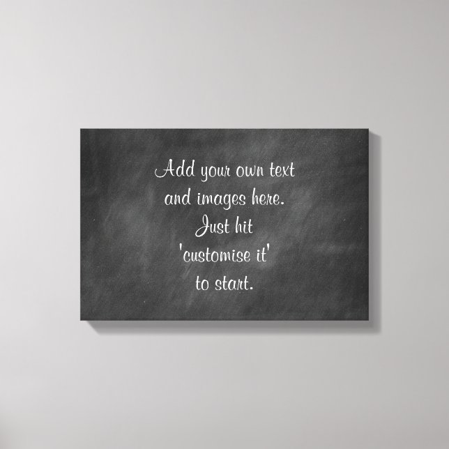 Create own chalkboard wall art menu sign proverb (Front)