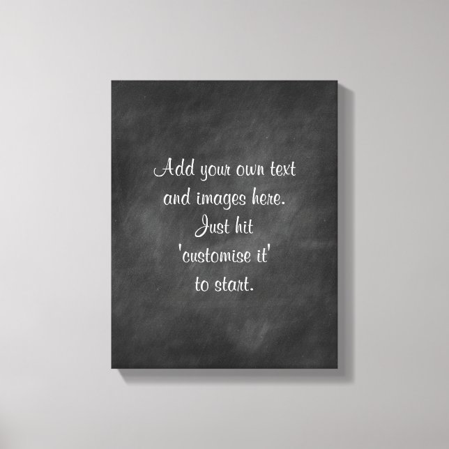 Create own chalkboard wall art menu sign proverb (Front)