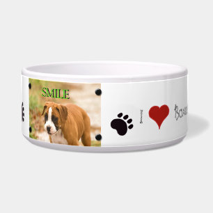 Create Own Custom Image & Text Dog Food Bowl