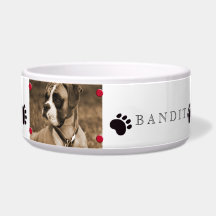Create Own Custom Image & Text Dog Food Bowl