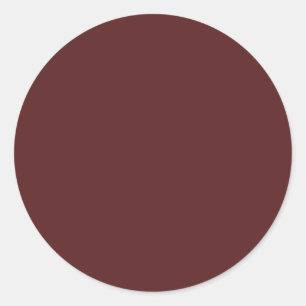 Create Own Elegant Burgundy Classic Round Sticker