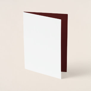 Create Own Elegant Burgundy Foil Card
