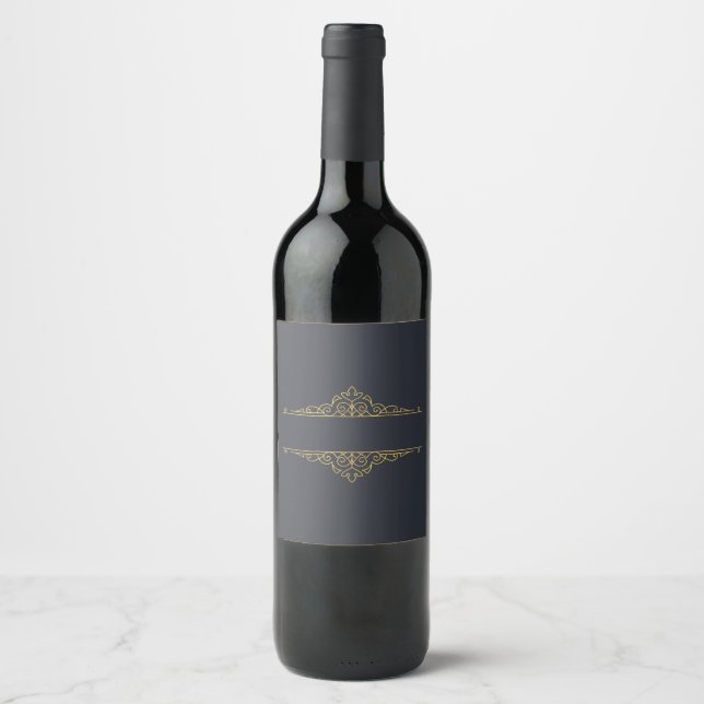 Create Own Elegant Personalised Wine Label (Front)