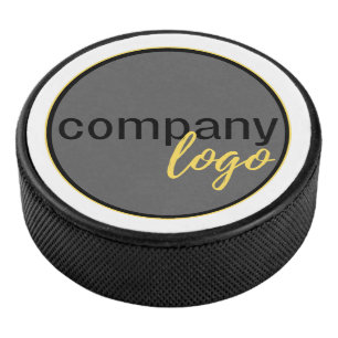 CREATE OWN LOGO BUSINESS MARKETING PROMOTION WHITE HOCKEY PUCK
