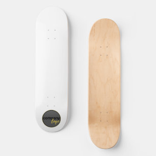 CREATE OWN LOGO BUSINESS MARKETING PROMOTION WHITE SKATEBOARD
