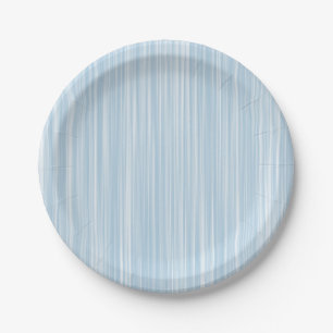 Create Own Personalised Gift  Baby Blue Watercolor Paper Plate