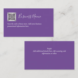 Create own QR Code Business Card - Lots of Colours
