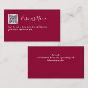 Create own QR Code Business Card - Lots of Colours