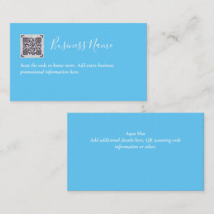 Create own QR Code Business Card - Lots of Colours