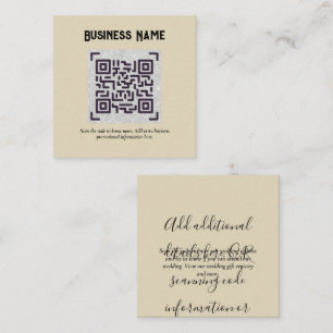 Create own QR Code Business Card - Lots of Colours