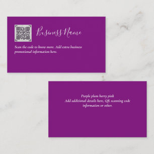 Create own QR Code Business Card - Lots of Colours