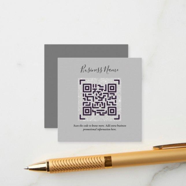 Create own QR Code Business Card - Lots of Colours (Front/Back In Situ)