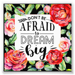 Create Own Quote Gift Red Roses Template Custom Photo Print