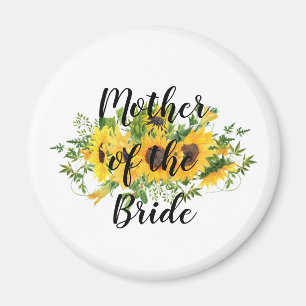 Create Own Sunflower Bridal Party Gifts ADD TEXT Magnet