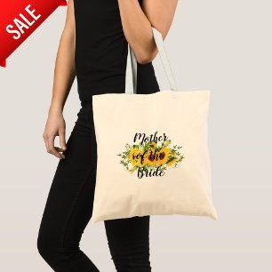 Create Own Sunflower Bridal Party Gifts ADD TEXT Tote Bag