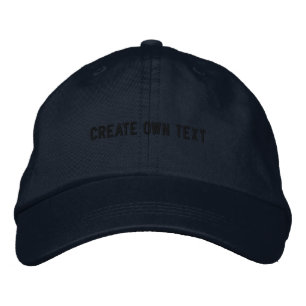 Create Own Text Classic Look-Cap for Men Women Fit Embroidered Hat