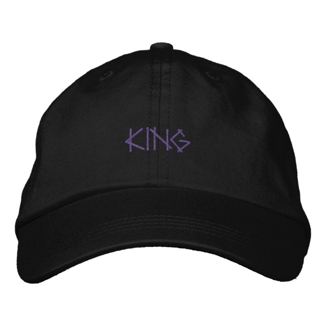 Create Own Text-Hat King Printed Name Trucker Nice Embroidered Hat (Front)