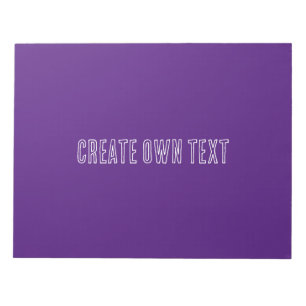 Create own text Royal Purple Background Student  Notepad