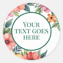 create own wedding sticker COLOR flower eucalyptus