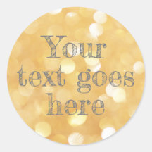 create own wedding sticker gold sparkle glitter