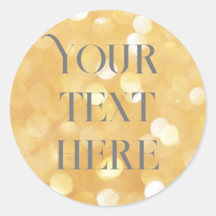 create own wedding sticker gold sparkle glitter