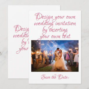 Create   Personalise Your Wedding Own Invitation