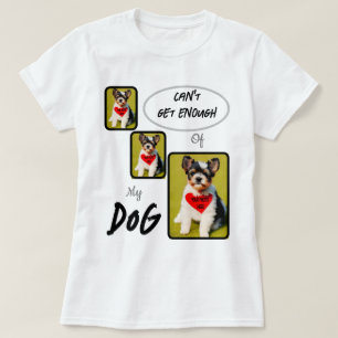 Create/Personalised Dog 3-Panel Photos T-Shirt