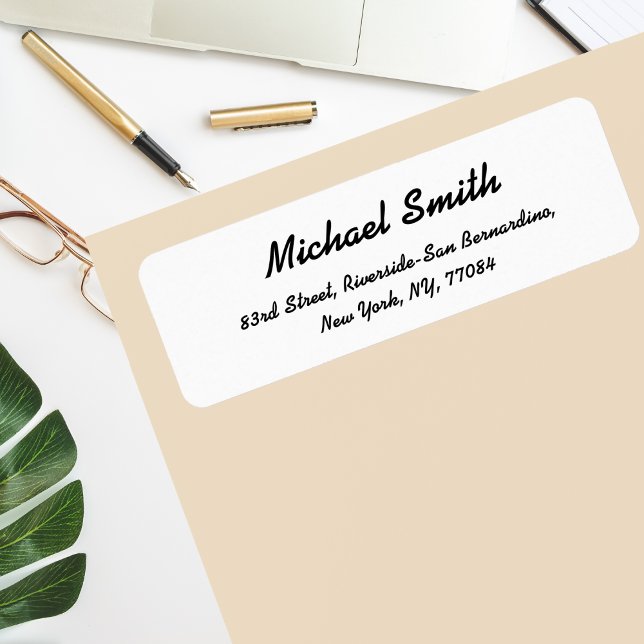 Create Personalised Modern Return Address Label (Create Personalized Modern Return Address Label)