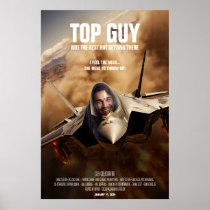 Create Personalised Top Aeroplane Pilot Movie Poster