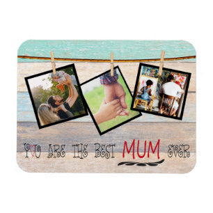 Create Photo Collage For Your Mom Magnet