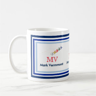 create pilot monogram coffee mug