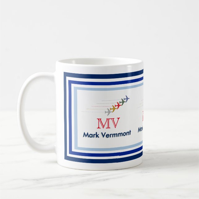 create pilot monogram coffee mug (Left)