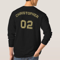 Create Player Name Jersey Number Comfy Long Sleeve
