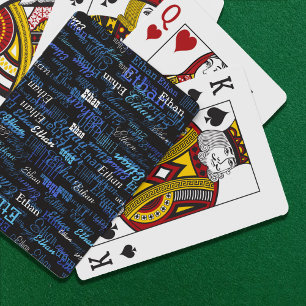 Create playing cards game with your own name on it