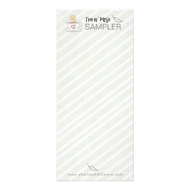 Create Product Sample  Rack Card (Front)