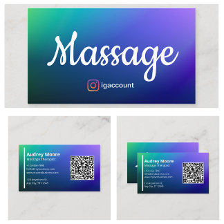 Create Professional Chiropractic Reiki Massage Business Card