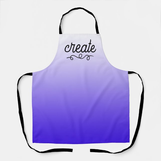 Create Purple Gradient Apron (Front)