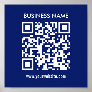 Create QR code instantly   Modern simple design Poster