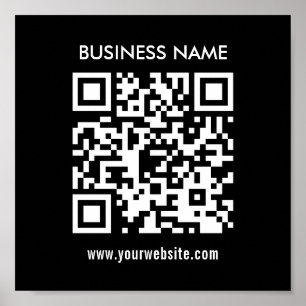 Create QR code instantly   Modern simple design Poster