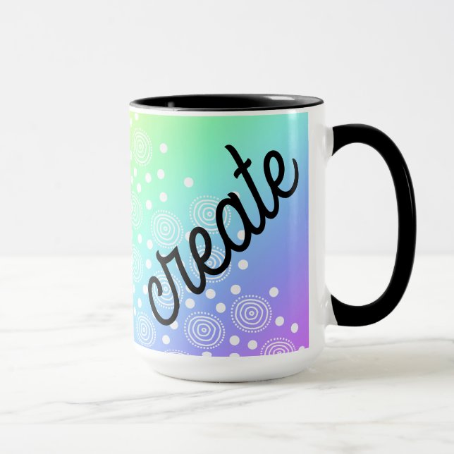 Create Rainbow Coffee Mug (Right)