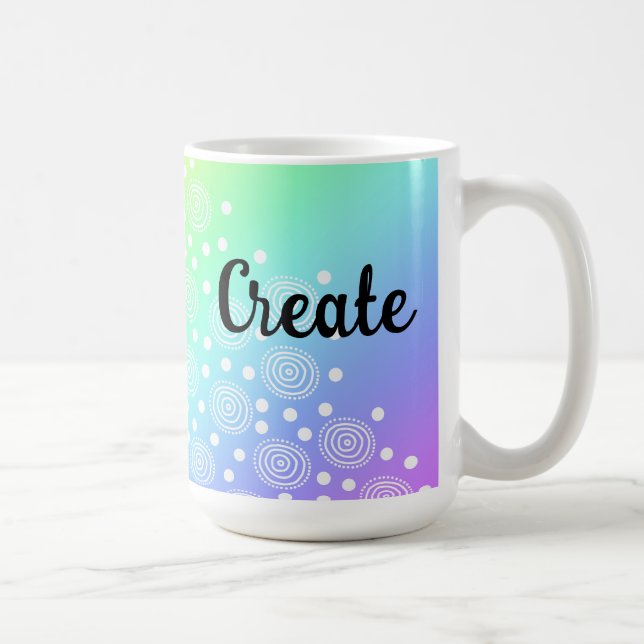 Create Rainbow Gradient Coffee Mug (Right)