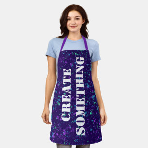 Create Something Colourful Paint Splatter Apron