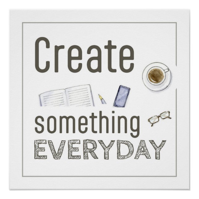 Create Something Everyday poster (Front)