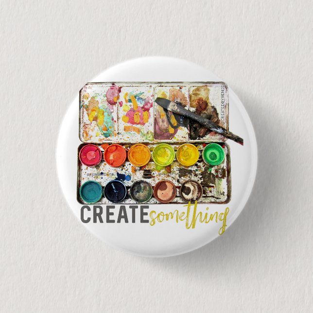 Create Something Watch 3 Cm Round Badge (Front)