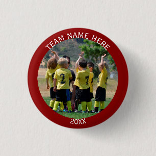 Create Sports Team Photo 3 Cm Round Badge